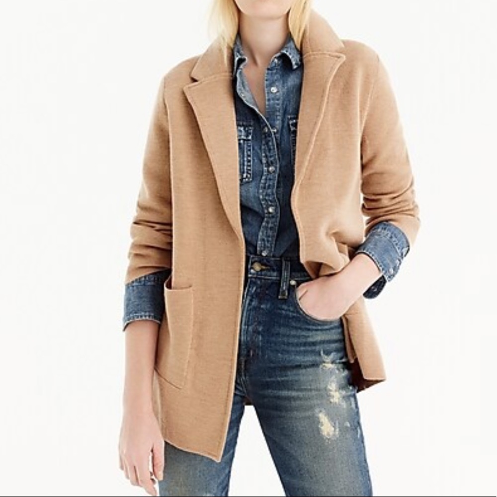 J. Crew Open-front sweater-blazer.  Small.